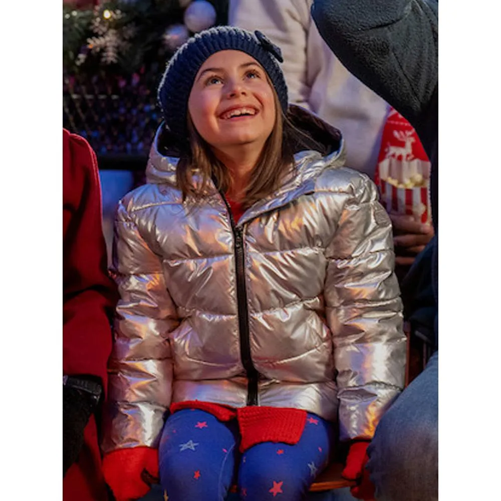 Abby Villasmil Best Christmas Ever Movie Cast Puffer Jacket