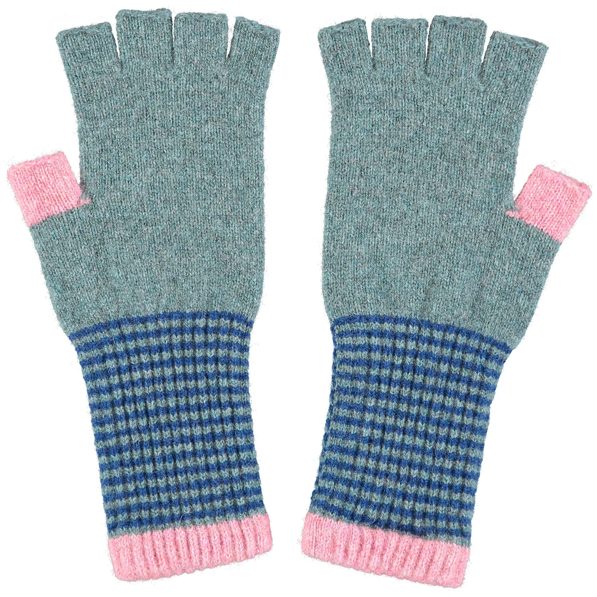 Adult Fingerless Lambswool Gloves