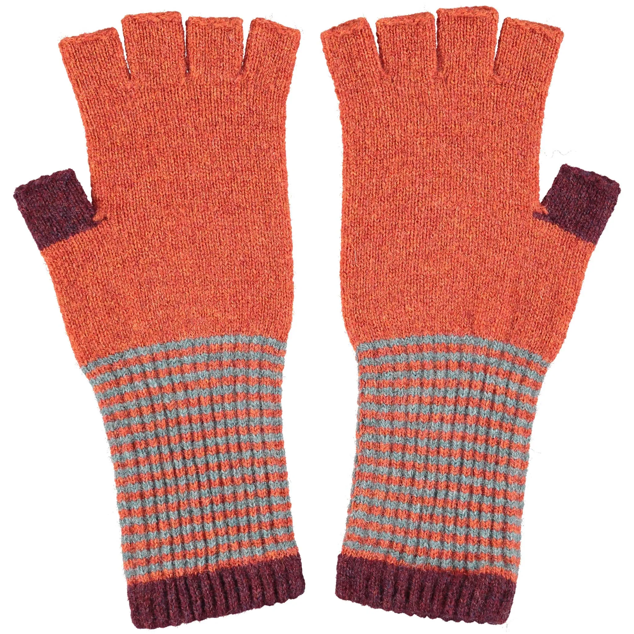 Adult Fingerless Lambswool Gloves