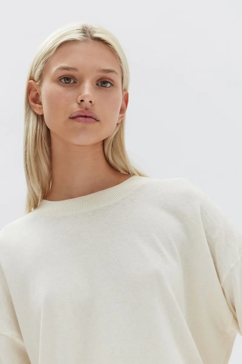 Assembly Label - Cotton Cashmere Lounge Sweater - Cream