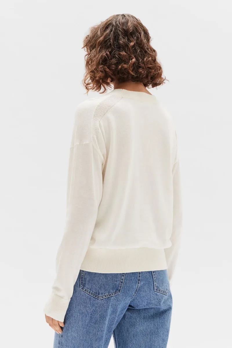 Assembly Label - Cotton Cashmere Lounge Sweater - Cream