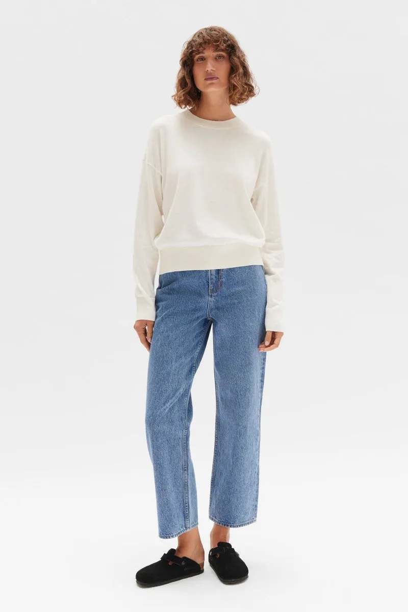 Assembly Label - Cotton Cashmere Lounge Sweater - Cream