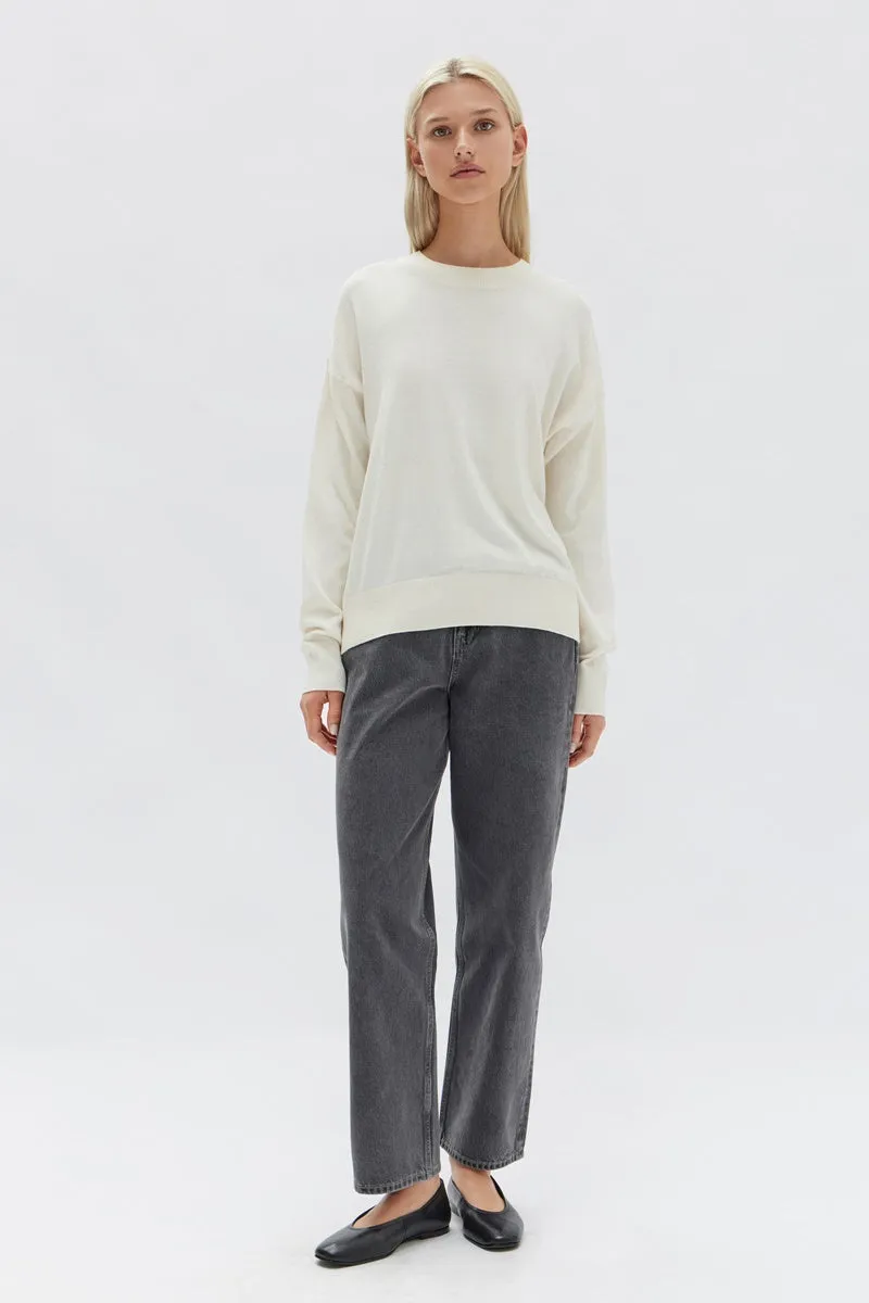 Assembly Label - Cotton Cashmere Lounge Sweater - Cream