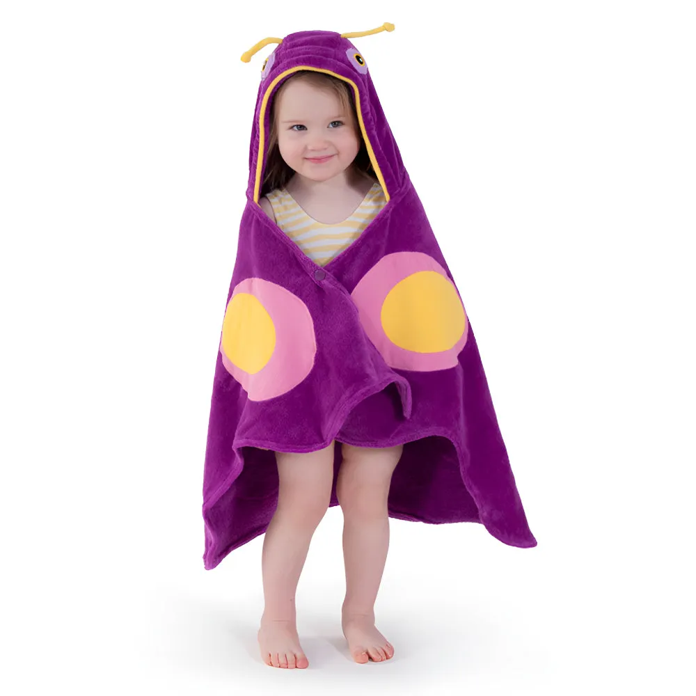 Butterfly Baby Hooded Towel