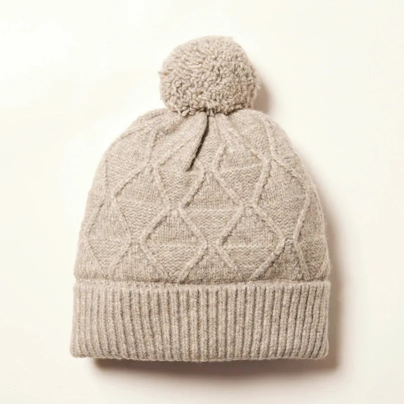 Chalet Pom Hat - Heather Grey