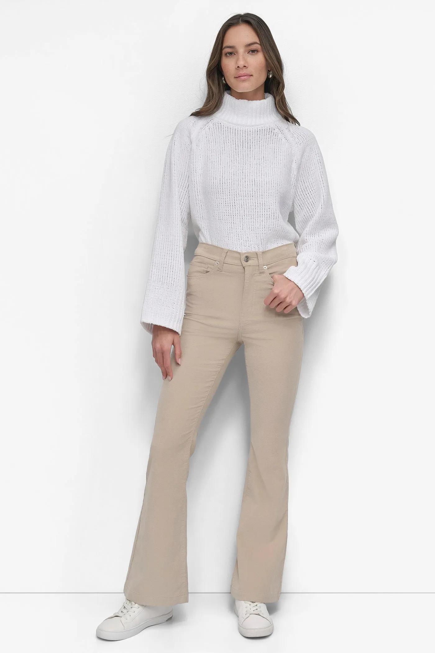 CORDUROY HIGH RISE FLARE PANT