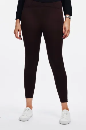 Cosy Club High Waist Leggings - Dark Chocolate