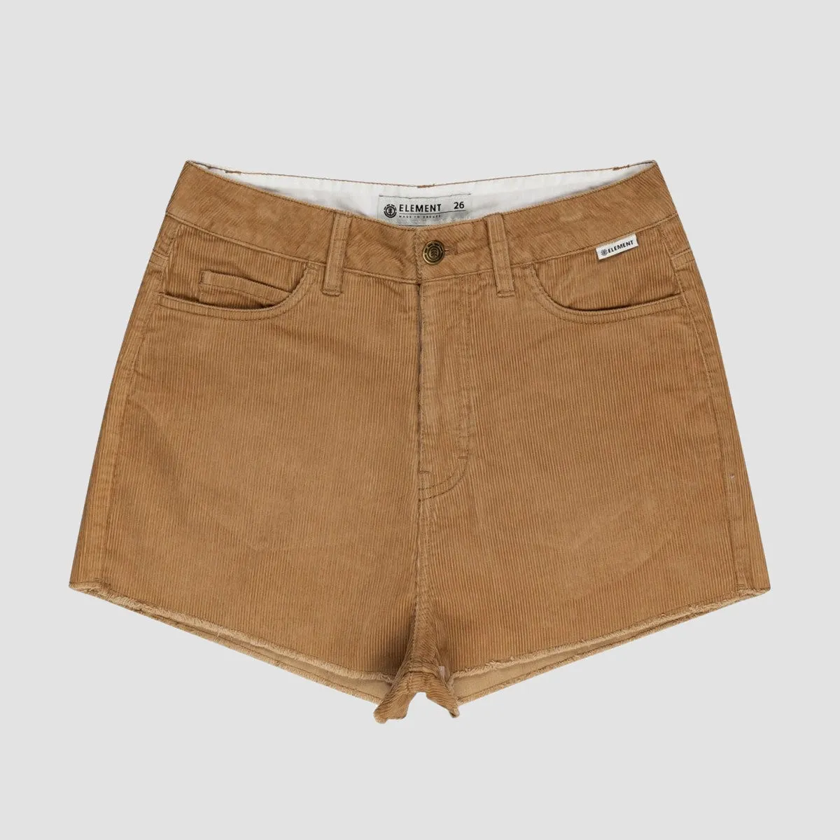 Element Andersen Andersen 15" High Waist Shorts Desert Khaki - Womens