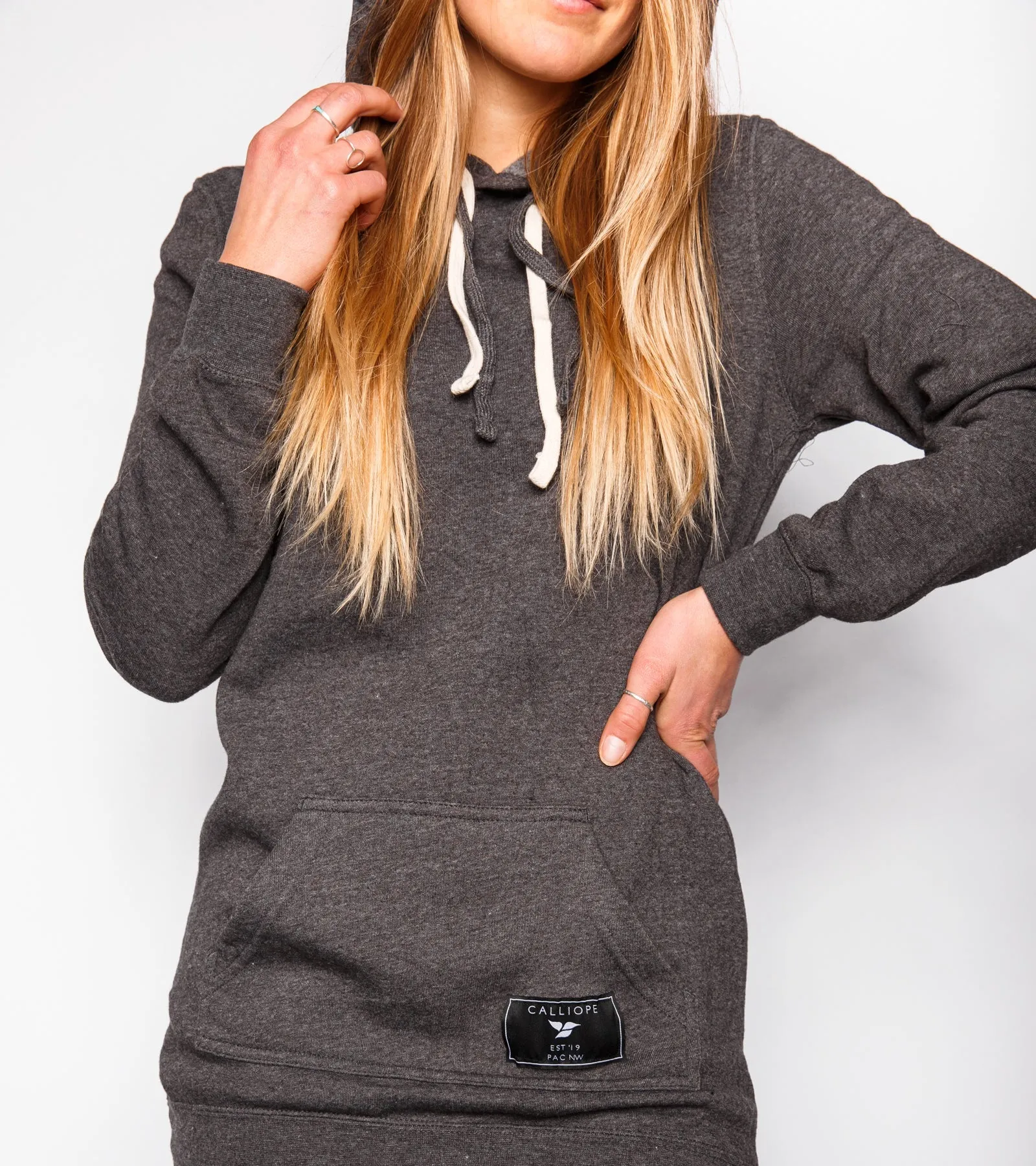 KEEPIN' IT COZY SWEATSHIRT DRESS - Gray