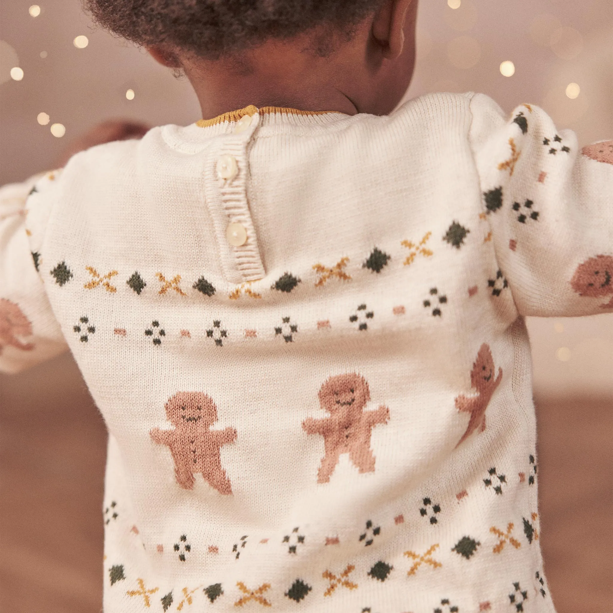 Knitted Gingerbread Sweater & Joggers Outfit