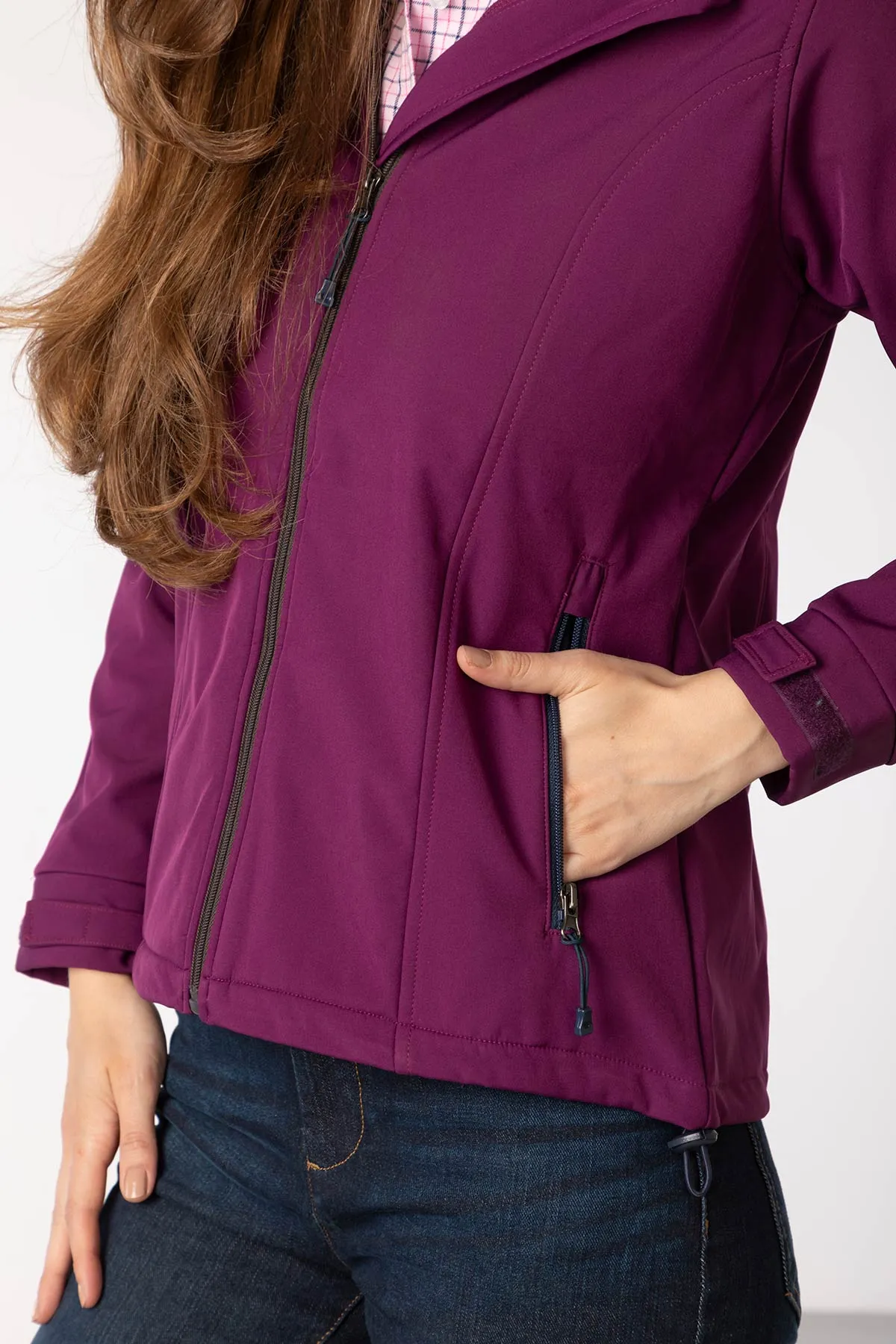 Ladies Hooded Softshell Jacket - Haxby