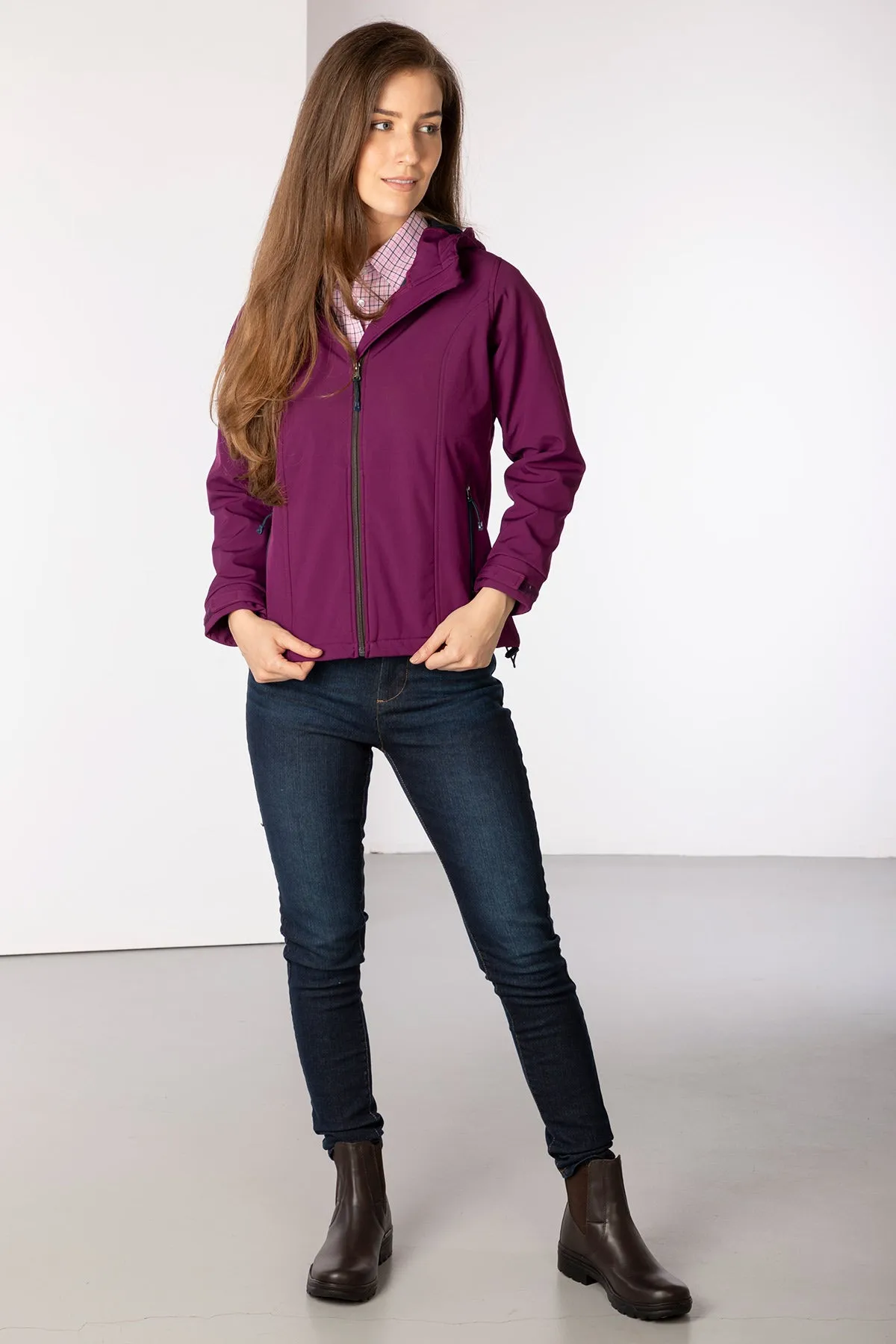 Ladies Hooded Softshell Jacket - Haxby