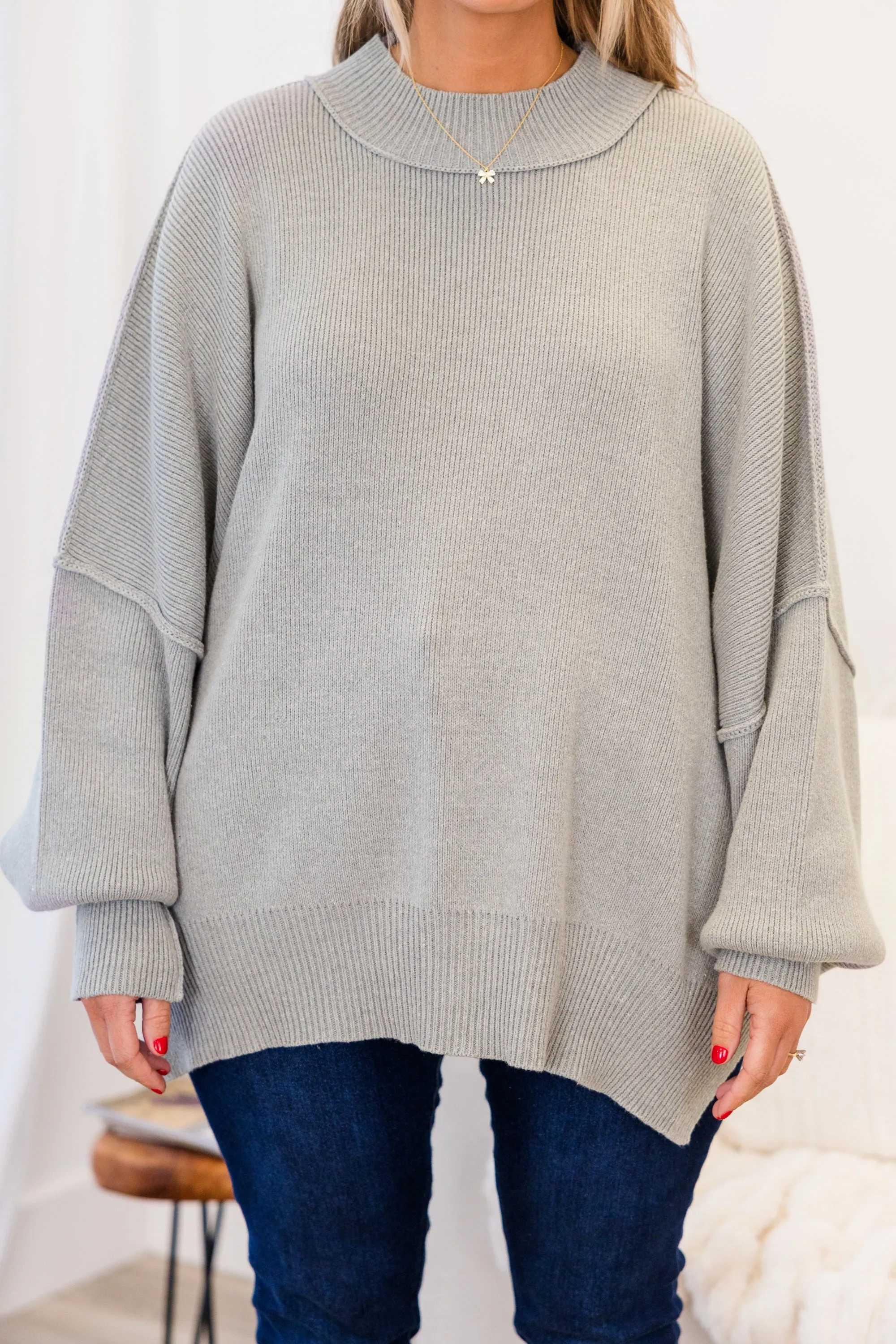 Magically Me Sweater, Heather Grey