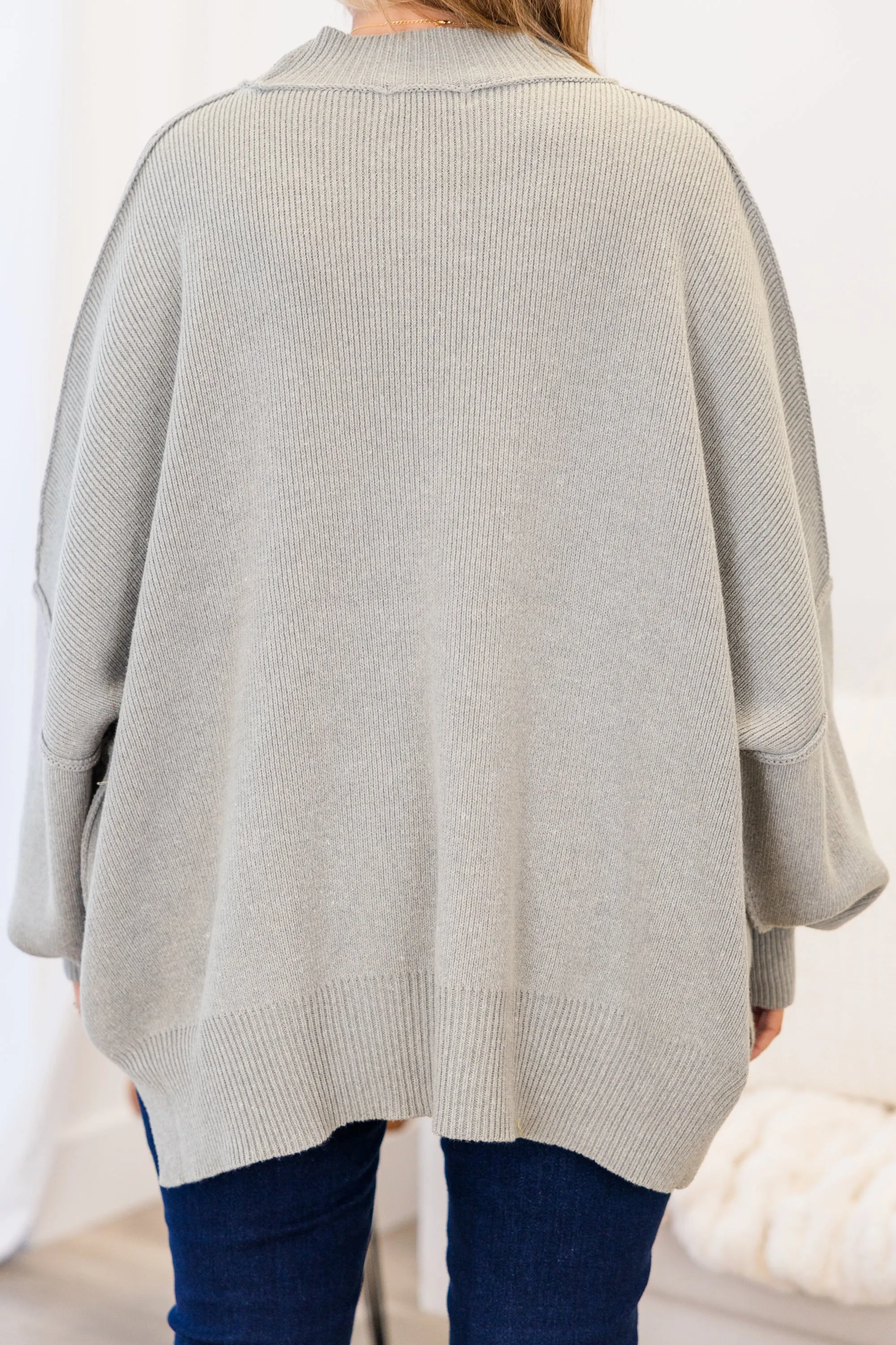 Magically Me Sweater, Heather Grey