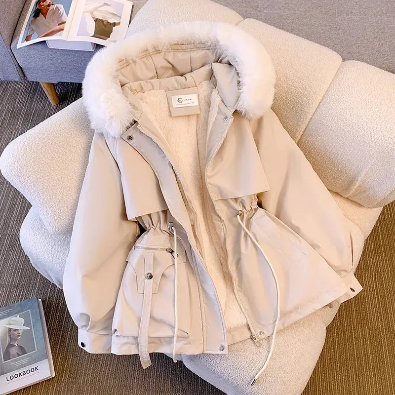 Margot Warm Fleece Lined Parka Jacket