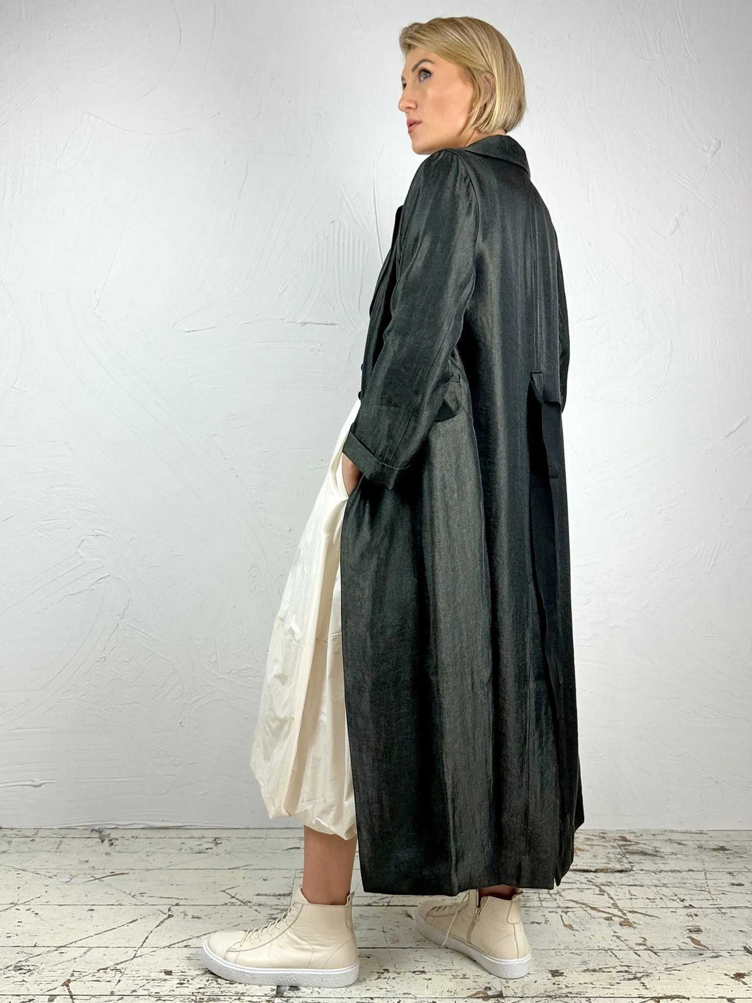 Metallic Longline Coat