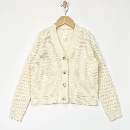 Oversized Chenille Cardigan TODDLER GIRLS