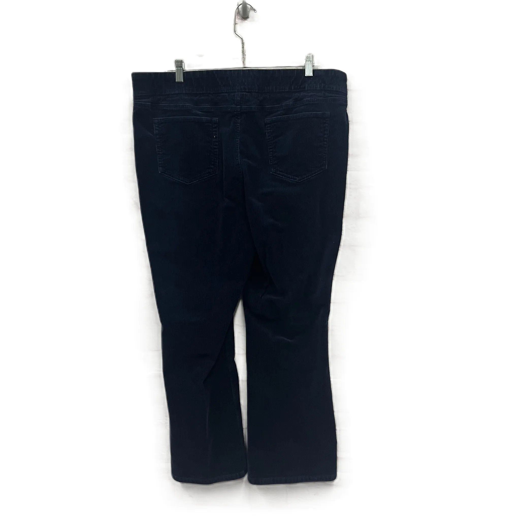 Pants Corduroy By Denim And Company In Navy, Size: 16