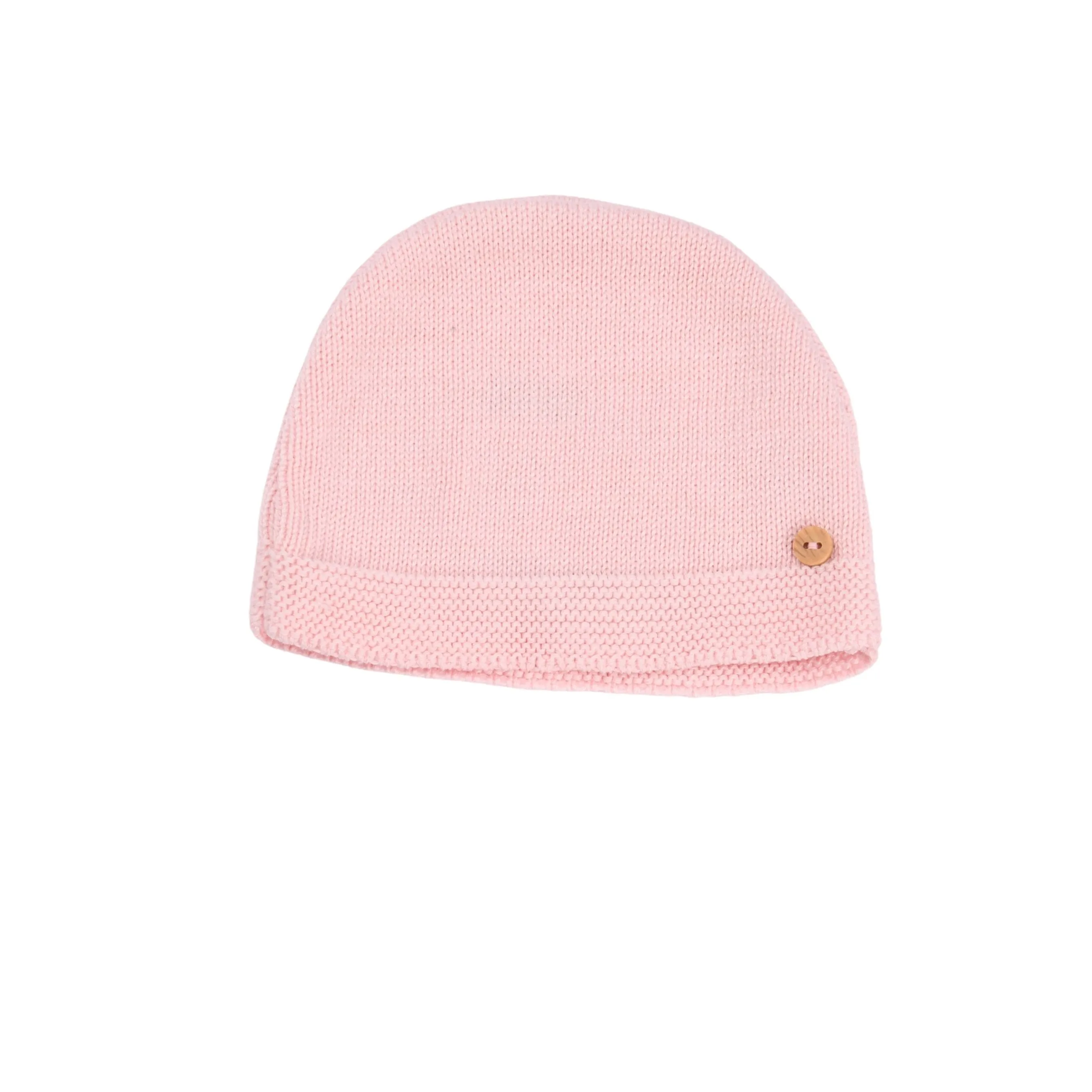 PETIT SWEENY | Girls Pink Organic Cotton Knit Hat