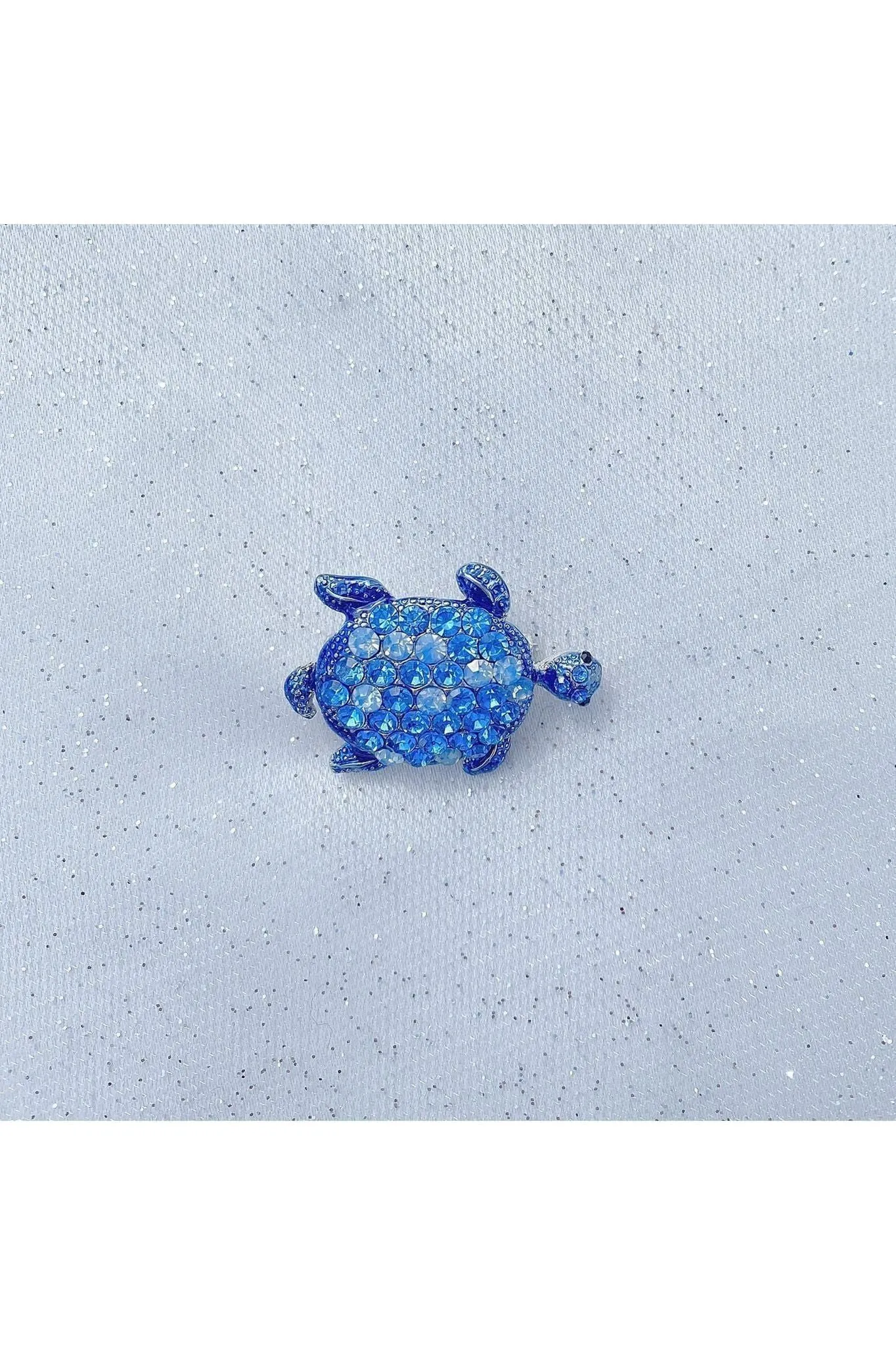 QueenMee Accessories Turtle Brooch Blue Brooch