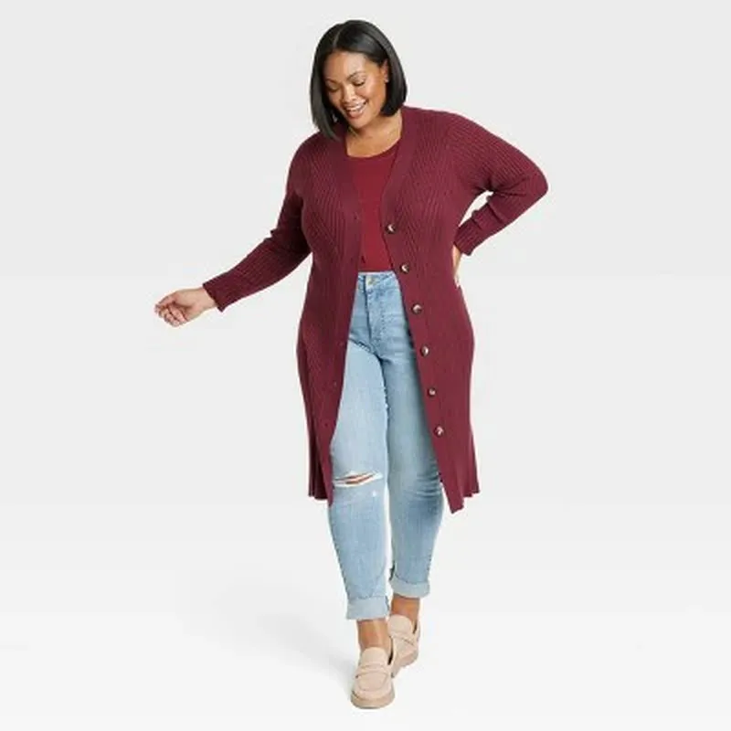 Ribbed Duster Cardigan