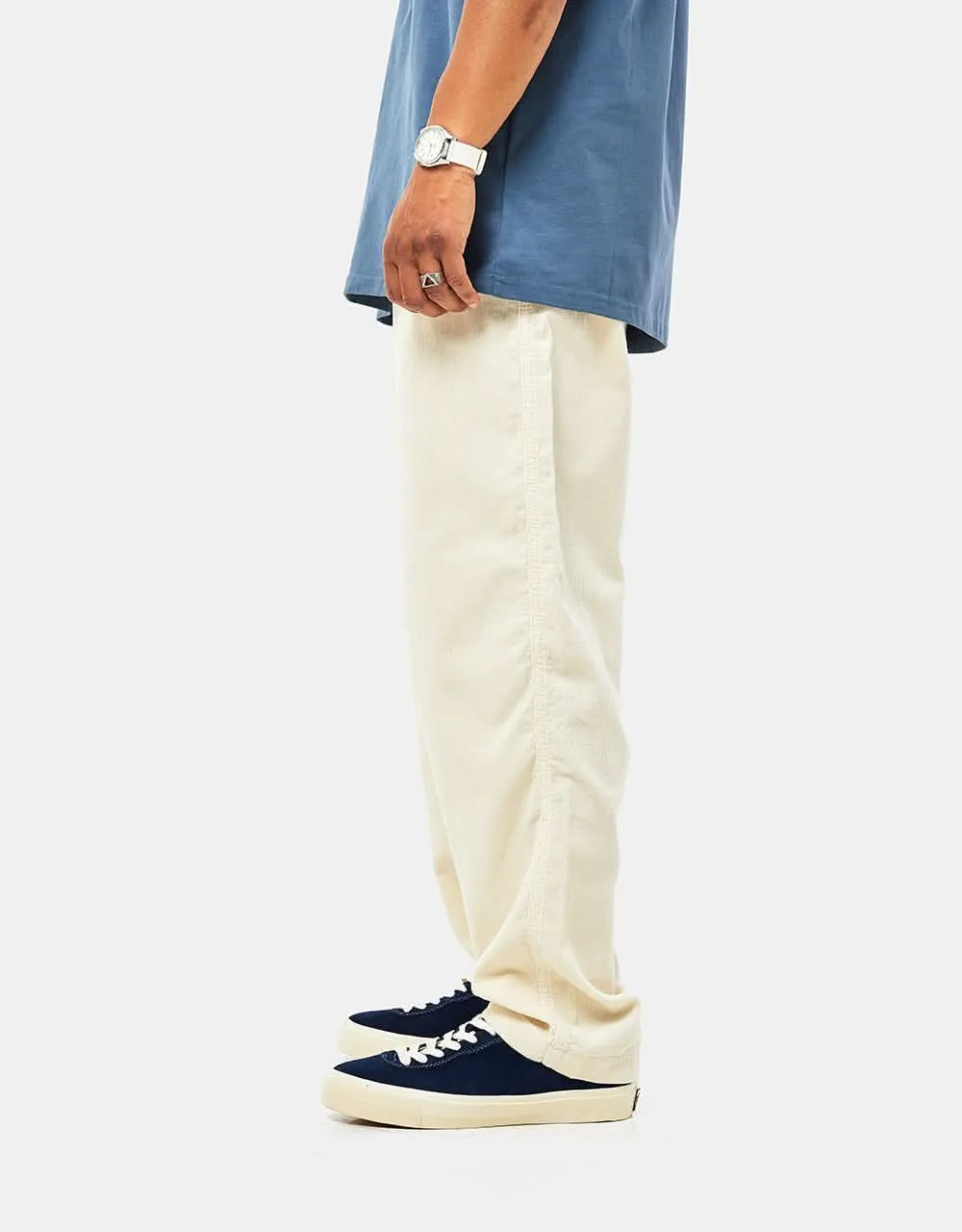 Route One Classic Cord Beach Pants - Natural