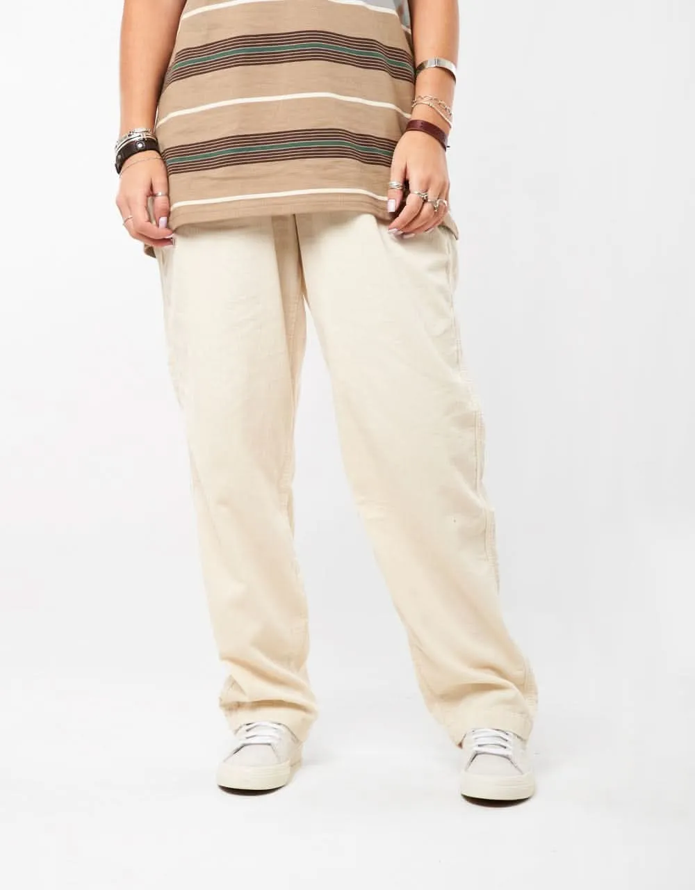 Route One Classic Cord Beach Pants - Natural