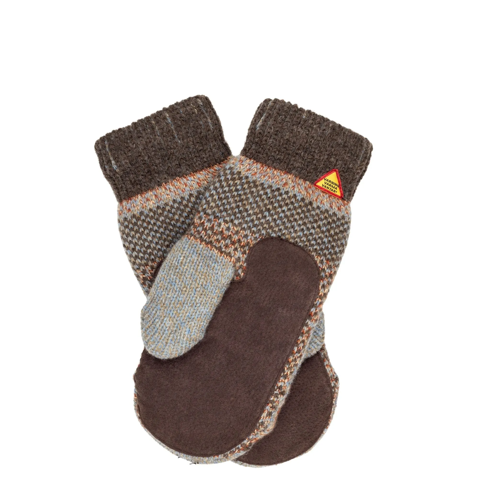 Scania Pattern Suede Palm Swedish Mittens Ojbro Vantfabrik