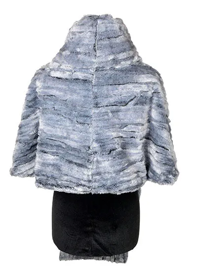 Shrug Wrap - Luxury Faux Fur in Glacier Bay (One petite Left!)