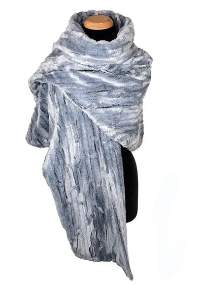 Shrug Wrap - Luxury Faux Fur in Glacier Bay (One petite Left!)