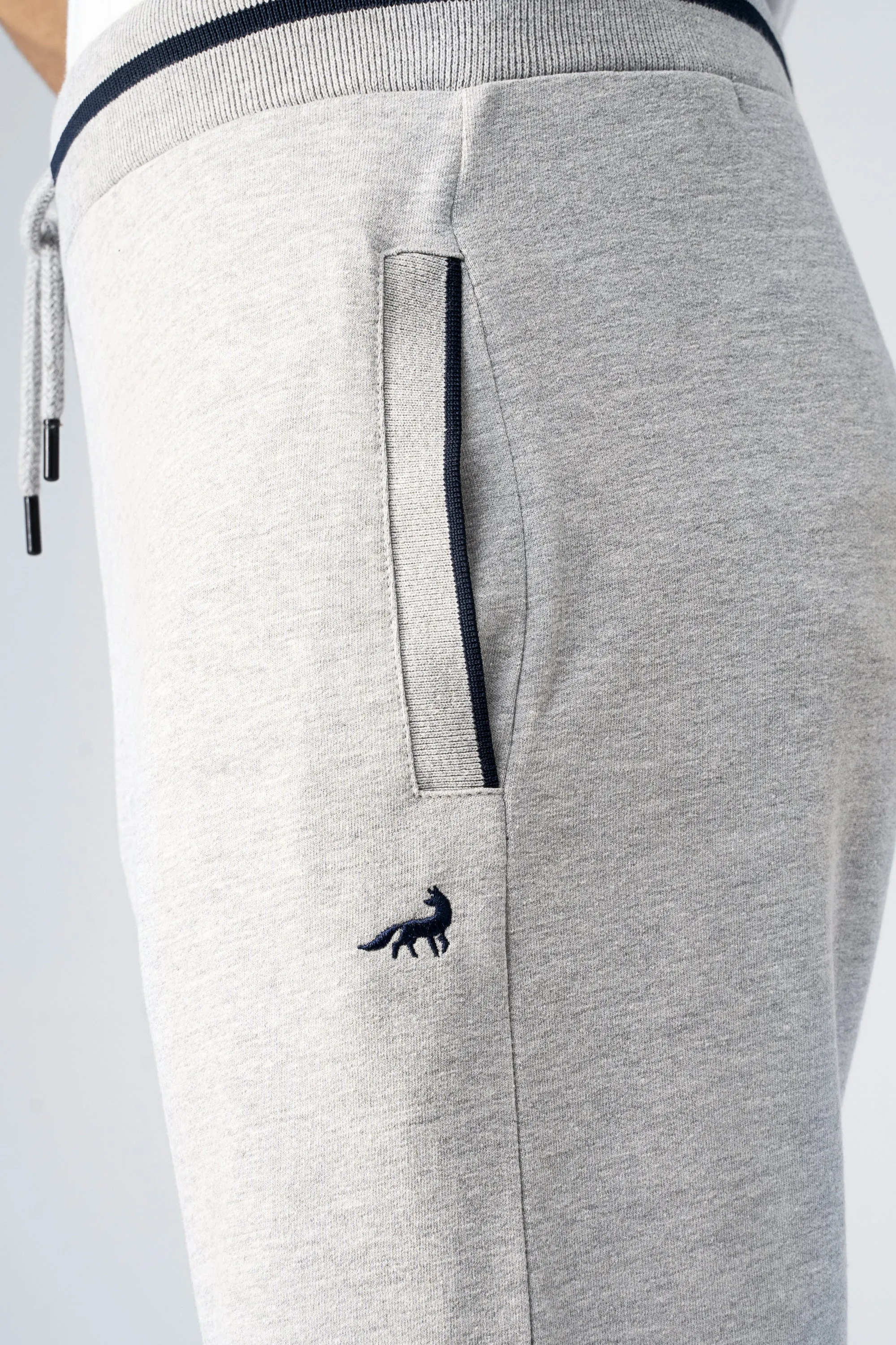 SIGNATURE TIPPING JOGGER TROUSER GREY MELANGE