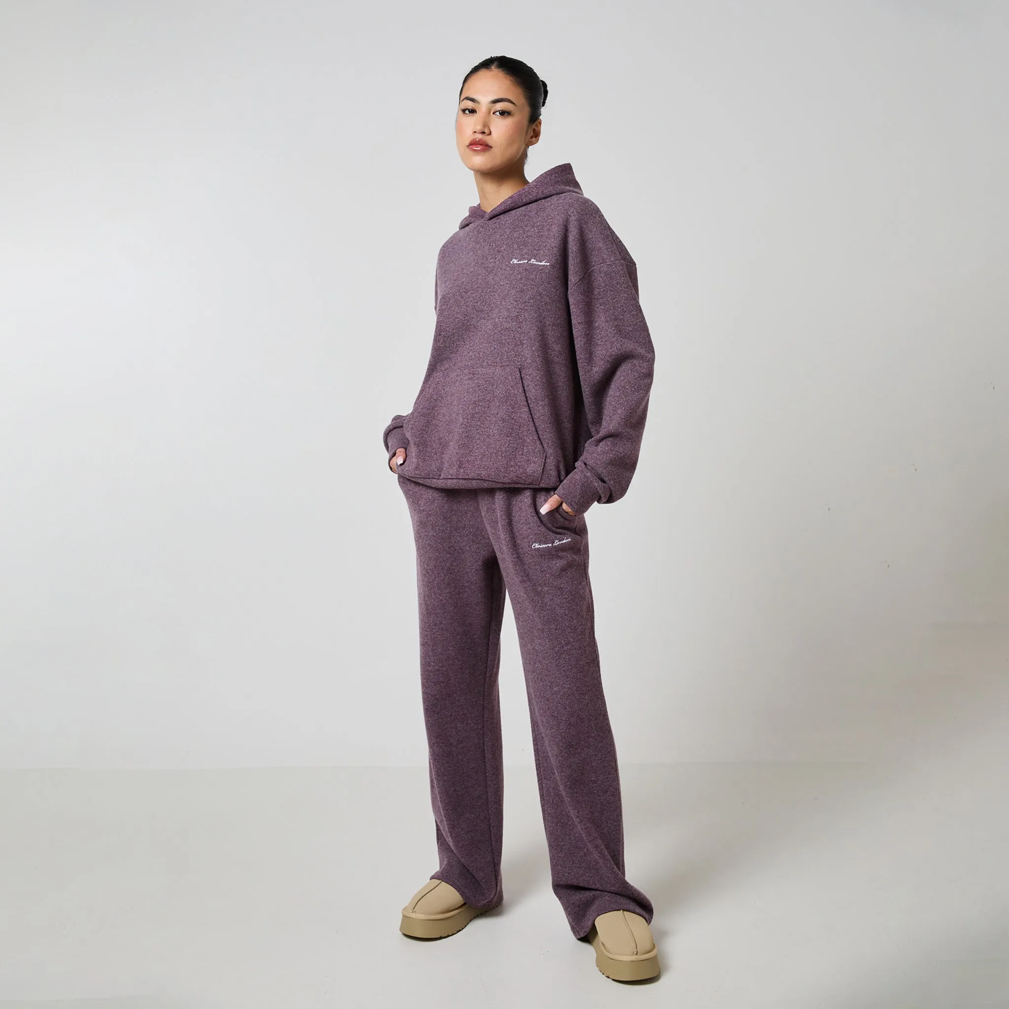 Soft Knit Tracksuit I Dark Cherry