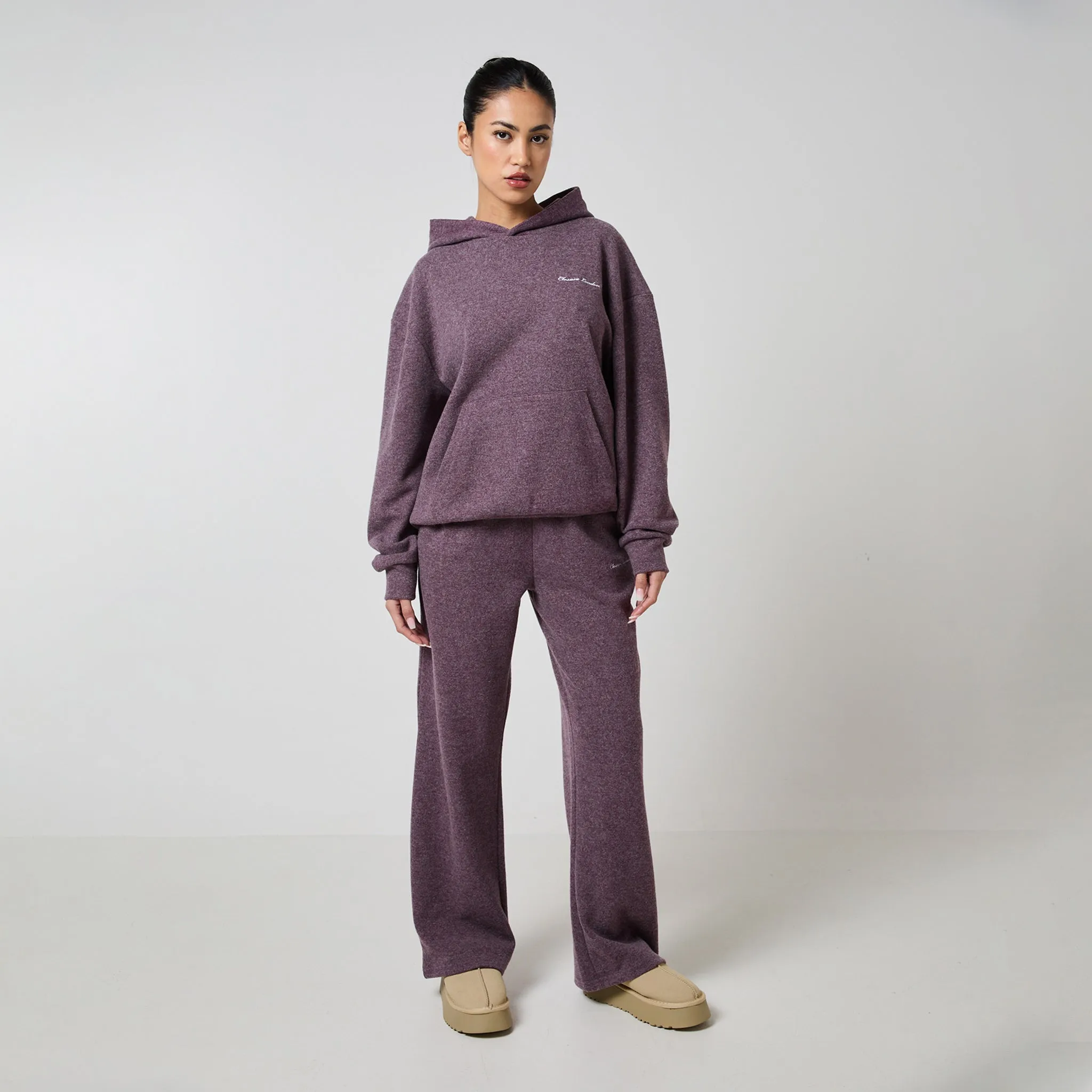 Soft Knit Tracksuit I Dark Cherry