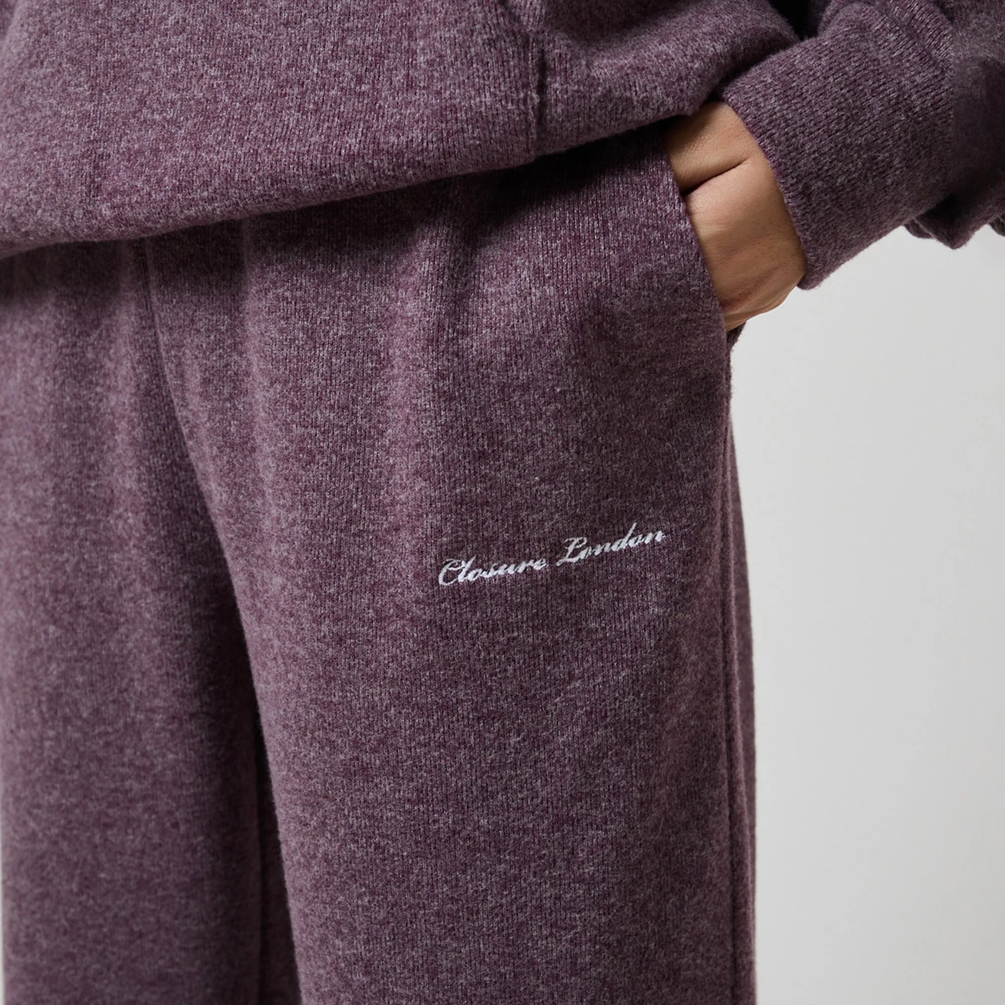 Soft Knit Tracksuit I Dark Cherry