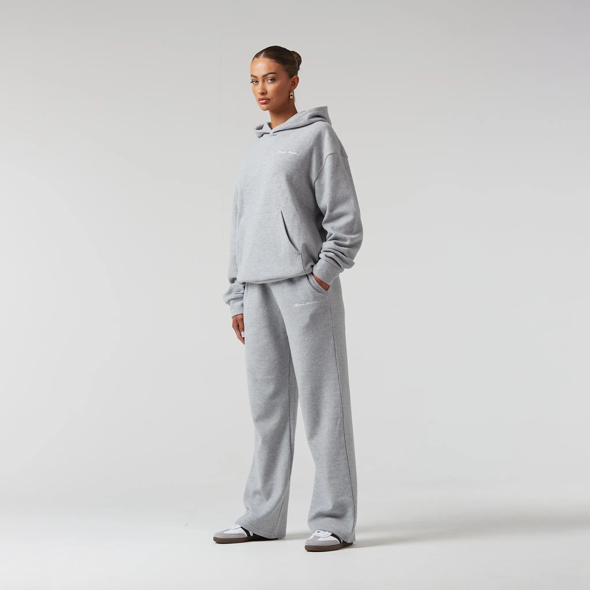 Soft Knit Tracksuit I Grey Marl