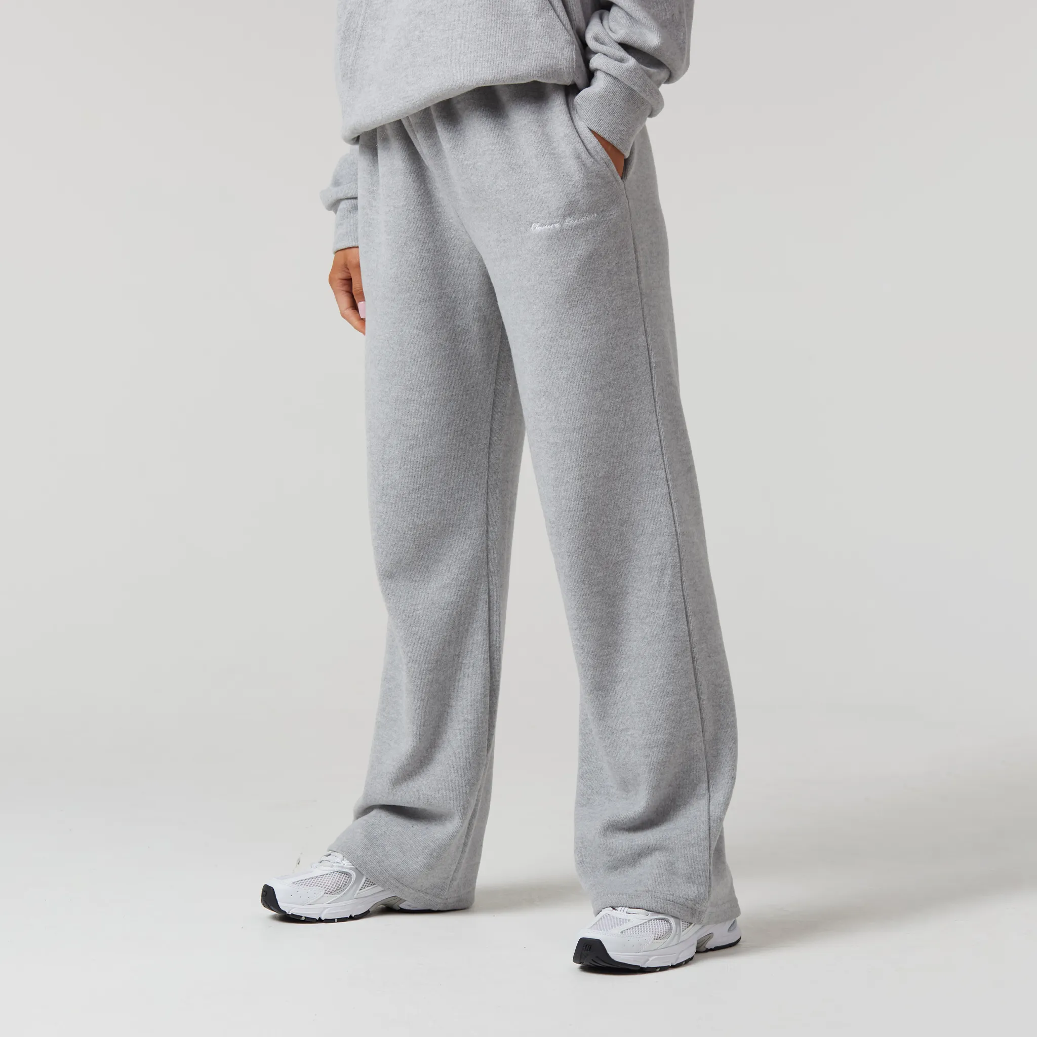 Soft Knit Tracksuit I Grey Marl