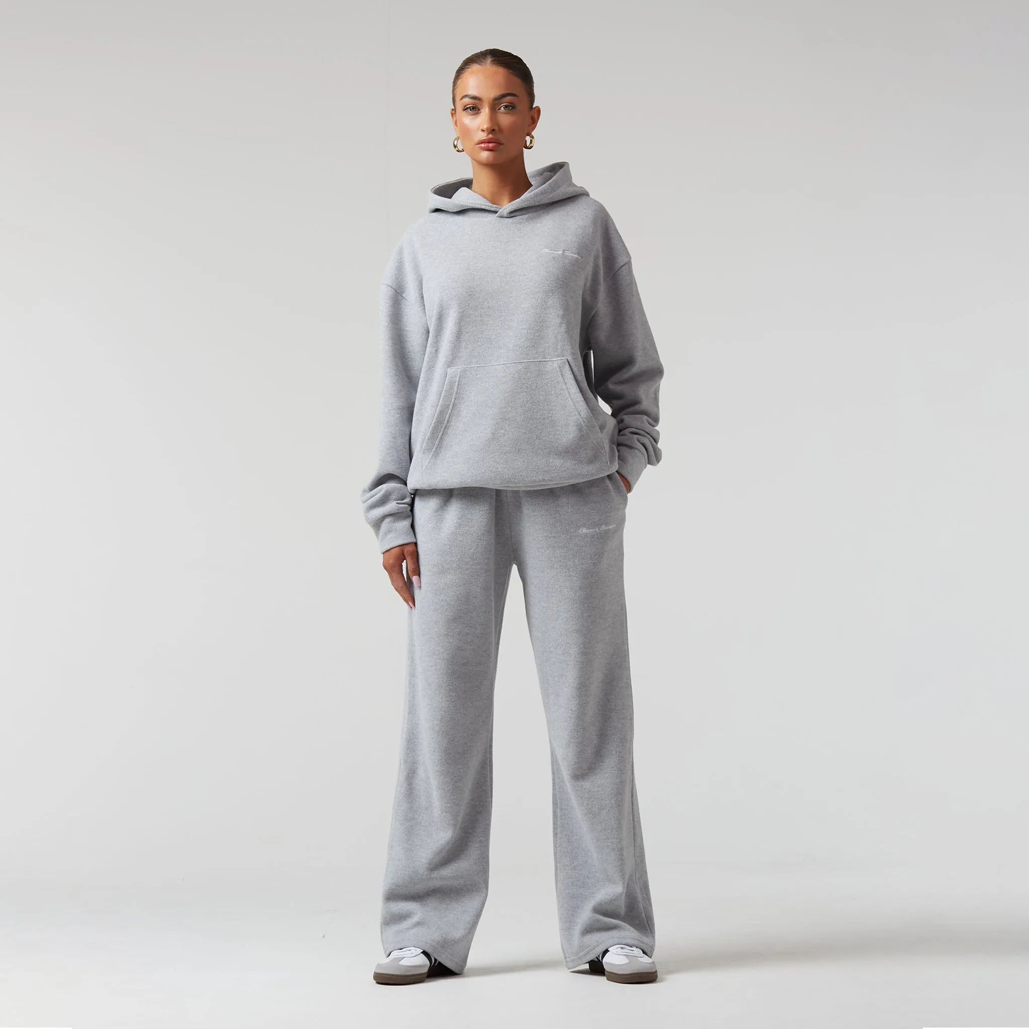 Soft Knit Tracksuit I Grey Marl