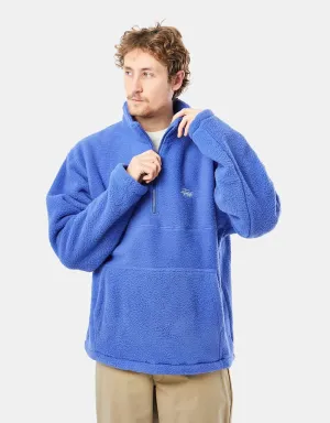 Stüssy Half Zip Mock Neck - Periwinkle