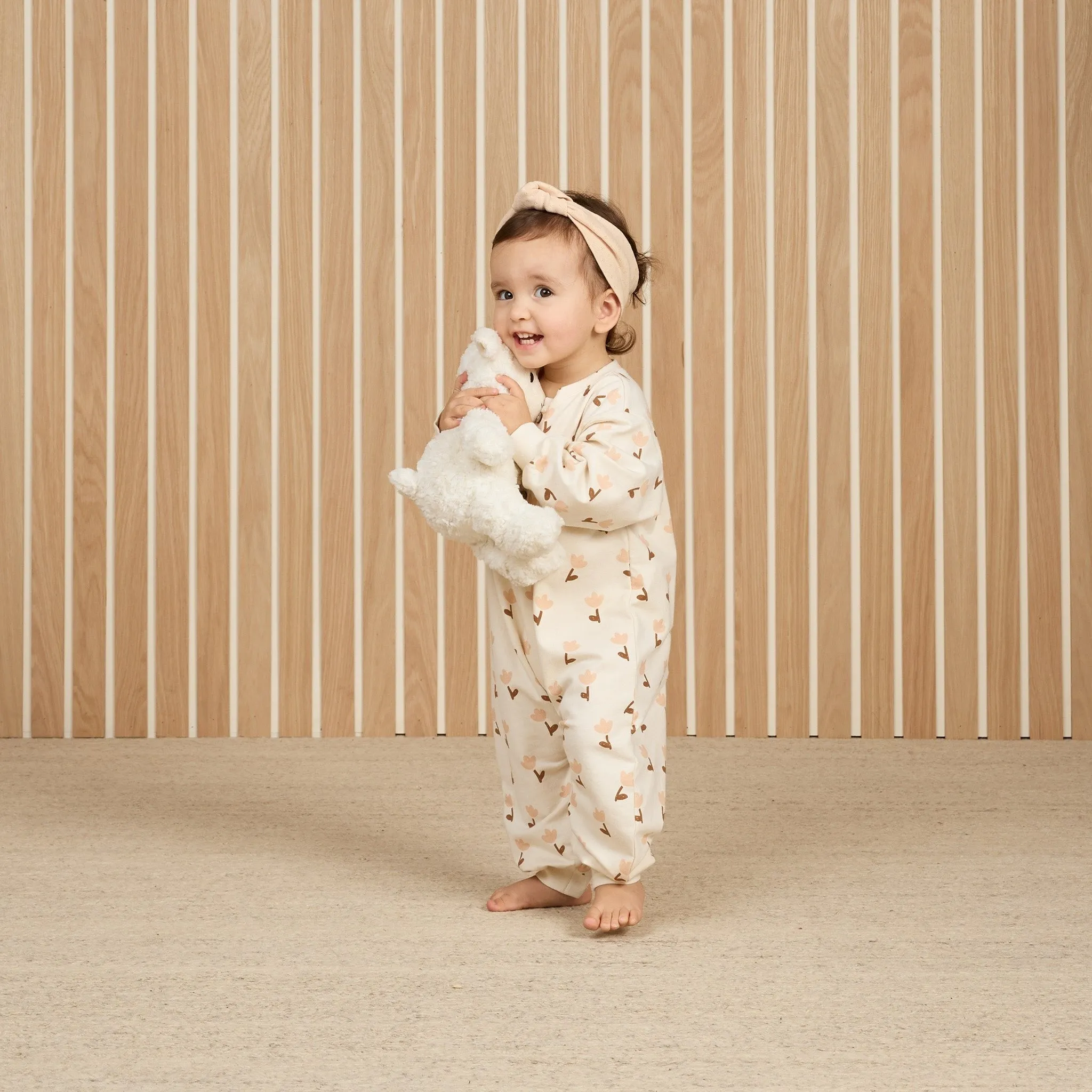 Tulips Relaxed Fleece Jumpsuit - Quincy Mae