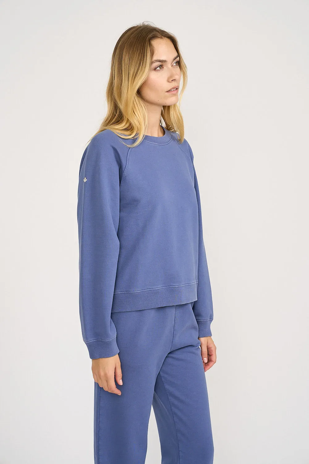 Vintage Fleece Sweatshirt - Blue Indigo