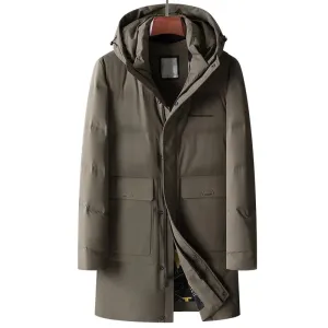 Warm Hooded Down Jacket